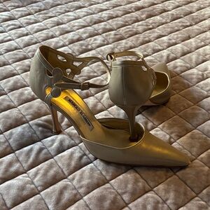 Manolo Blahnik Olive Green Heels